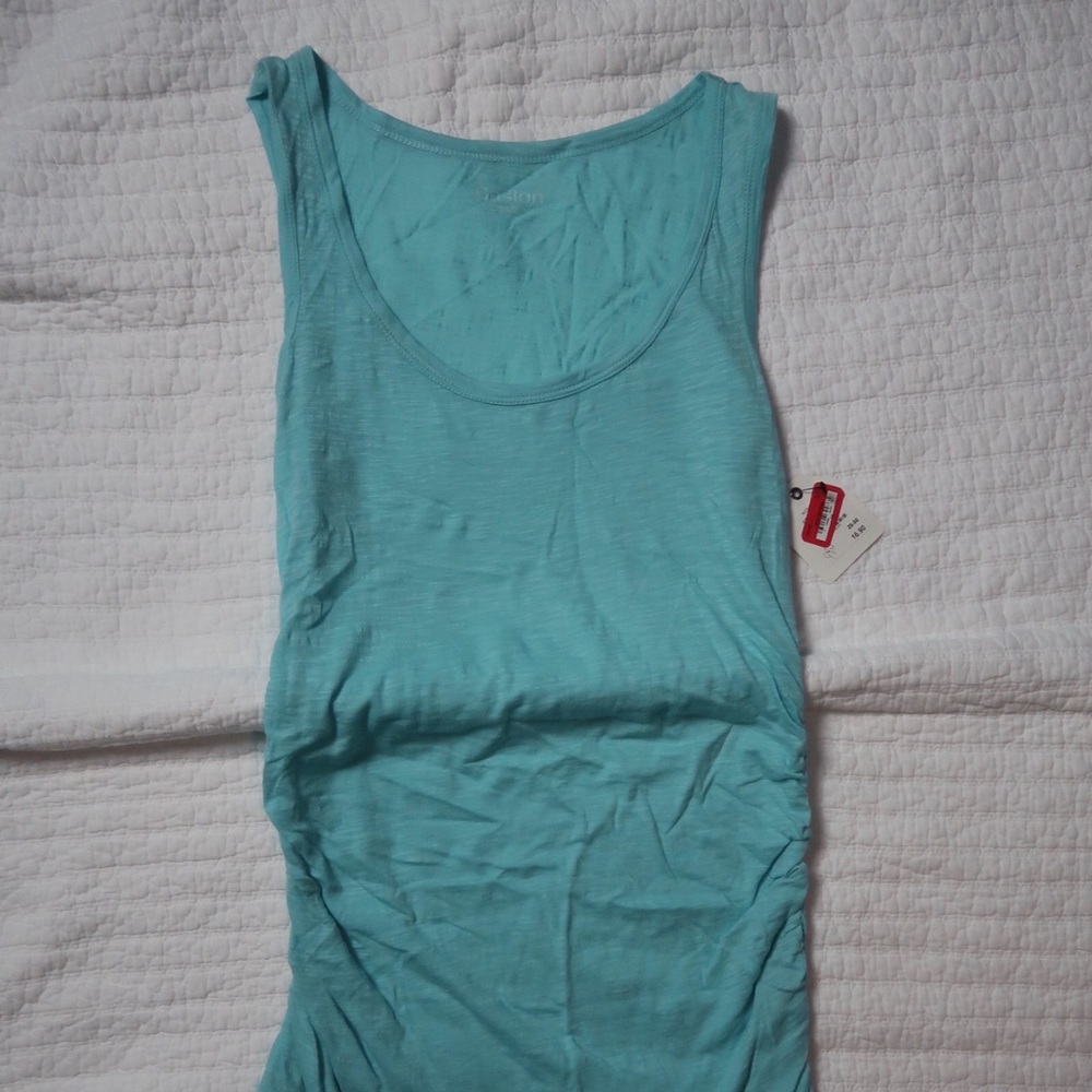 Caslon Teal yoga tank top
